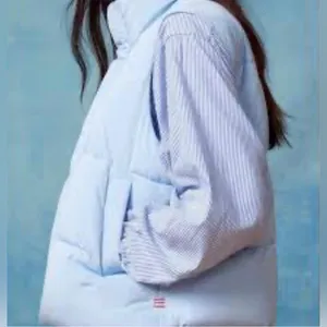 Urban Outfitters BDG Pia Sleeveless Blue‎ Zip Puffer Vest Small Back to School thumbnail 2