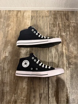 NWOB Converse Black & White High-Top Sneakers Size 7.5 thumbnail 12