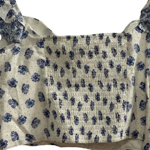 Crystal Sky‎ Women's Floral Two-Piece Set Blue Off-Shoulder L thumbnail 8