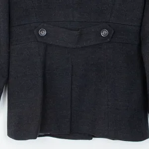 Calvin Klein Womens Wool Blend Pea Coat Jacket Size‎ 8 Gray Classic Quiet Luxury thumbnail 10