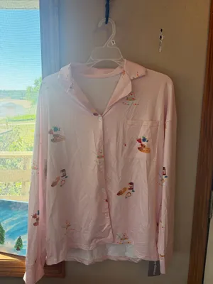 Missguided 🆕🎀Baby Pink “Brunch Club” Pajama Set thumbnail 7
