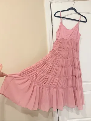 Anthropologie Twofer Tiered to a Sleeveless Dress MP thumbnail 6