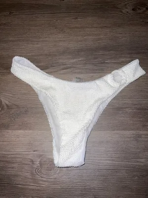 White Bikini Bottoms Size L thumbnail 2