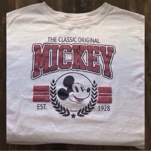 Mickey Mouse Graphic Tee | Cropped Graphic – XL. Vintage inspired design thumbnail 2