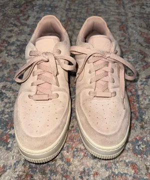 Women’s Suede Blush Nike Air Force 1 Sneakers thumbnail 1