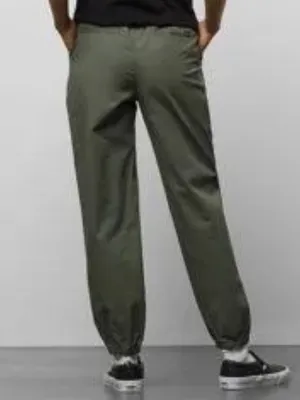 Vans Chamber II Jogger Women's Elastic Waistband Army Green Size XL Cotton Blend thumbnail 4