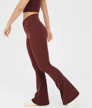 Burgundy Aerie Leggings thumbnail 1