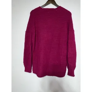 Free People All Mine Sweater Raspberry Size XS Pink V Neck Alpaca Wool thumbnail 7