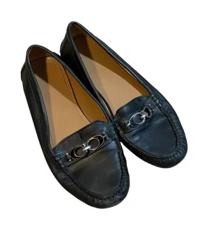 Coach Fortunata Loafers Black 8.5B Womens Bit Moccasin Driving Shoes thumbnail 1