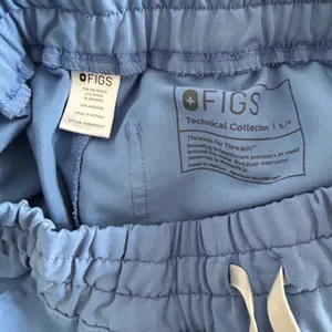 FIGS High Waisted Yola Skinny Scrub Pants in capri blue sz small thumbnail 13