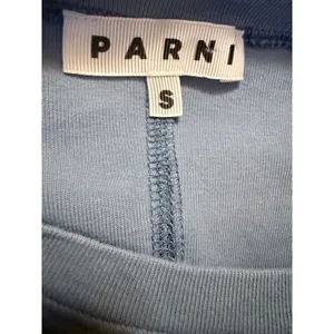 Parni Womens Light Blue Ribbed Sleeveless Maxi Dress Size S Crew Neck Seam thumbnail 5