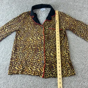 Skivys‎ Femme Leopard Print Pajama Set Womens Small Sleepwear Loungewear thumbnail 3