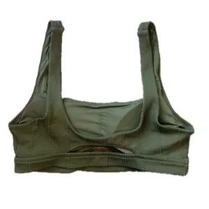 Aerie Sage Ribbed Bralette Bikini Swim Top XL thumbnail 2