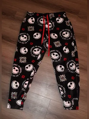 Disney The Nightmare Before Christmas Womens pj's Sleepwear cuff Pant Pajama small 4-6 thumbnail 1