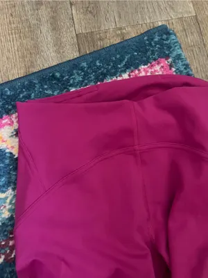 Lululemon hot pink leggings size 8 thumbnail 5