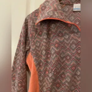 Columbia‎ Patterned Lightweight Quarter Zip Fleece Jacket thumbnail 2