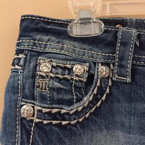 Miss Me bling stitched pocket skinny jeans thumbnail 3