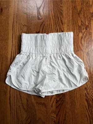 FP Movement The Way Home Run Shorts White High Rise – Size Small Running thumbnail 4