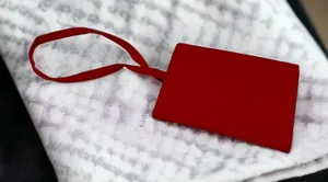 5/$65   Vera Bradley‎ Solid Red Luggage Bag Tag NEW thumbnail 1