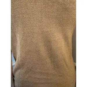 Vintage City Silk Knitwear Long Sleeve Crew Neck Top Camel Tan Luxury Minimalist thumbnail 6