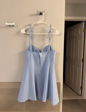ZARA Light Blue Mini Dress thumbnail 2