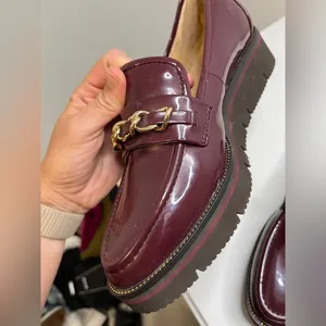 Alex Marie Patent Burgundy Eva Platform Loafers Size 8.5 Academia Preppy thumbnail 10