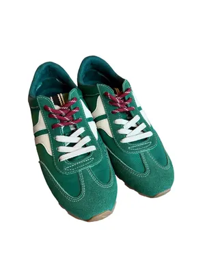 ShuShop Kelly Green Sarah Sneakers Tennis Shoes Athletic Lace-Up Size 6.5 NIB thumbnail 2