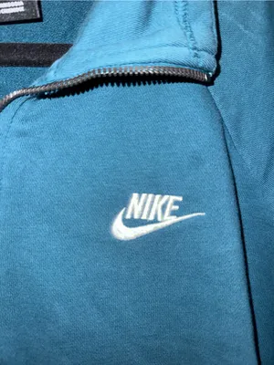 Nike Teal Half-Zip Fleece Jacket thumbnail 2