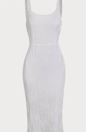 RIHOAS the water ripple textured white backless midi dress 22 thumbnail 6