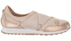 NIB Aerosoles 5.5 Flashy Gold Mesh Mesh Memory Foam Pull On Athleisure Sneakers thumbnail 1