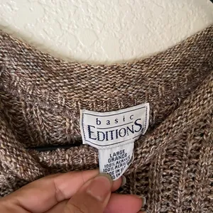 Vintage chunky knit sweater Size L thumbnail 2