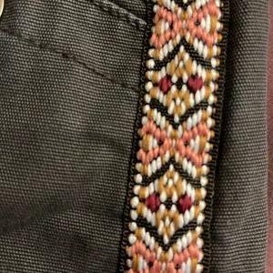 Anthropologie Embroidered Side Stripe‎ Black ankle pants Size 0 boho high rise thumbnail 8