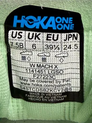 Hoka One One Mach X Women's Light Green Running Shoes 1141451 Size 7.5B thumbnail 5