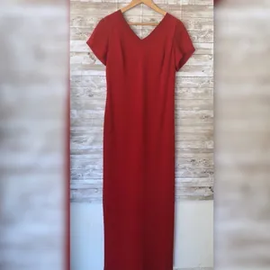 Kiki red formal back draped dress‎ Size XXL thumbnail 2