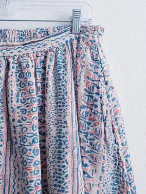 World Market Waffle Gauze Abstract Midi Skirt thumbnail 3