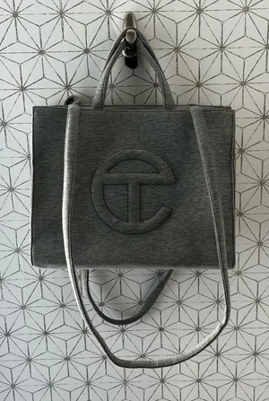 UGG x Telfar Medium Fleece Shopper Bag Gray thumbnail 1