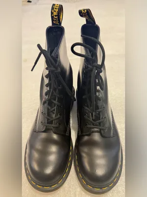 Dr. Martens 1460 Women's Black Lace-Up Combat Boots thumbnail 2
