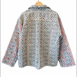 ANTHROPOLOGIE Verb Kellianne Bohemian Rug Tasseled Shirt Jacket Size L NEW thumbnail 4