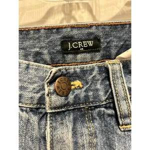 J.Crew Matchstick Jeans Womens 30 Blue Distressed Straight Leg Cotton RN77388 thumbnail 4