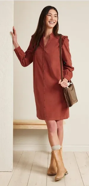 Garnet Hill Daphne‎ Corduroy Dress size medium thumbnail 1