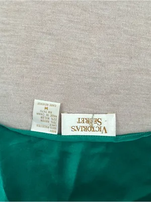Victoria’s Secret vintage gold label Emerald Lace-Trim Satin Bodysuit medium thumbnail 4