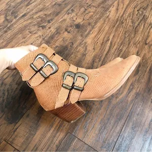 Matisse • Harvey Multi-Strap Boot embossed leather buckle tan western ankle thumbnail 9