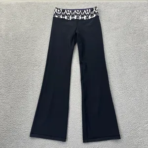 NWT Y2K Lululemon Groove Pants Black Flare Reversible Athleisure Women's 6 x 31 thumbnail 4