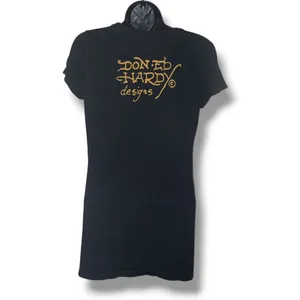 Vintage Ed Hardy black graphic tee thumbnail 3