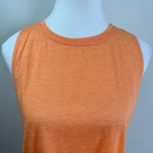 Icyzone Womens Orange Heathered Racerback Activewear Tank Top Size Large NWT thumbnail 4