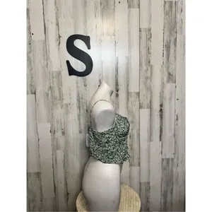 Floral green tank top Green thumbnail 6