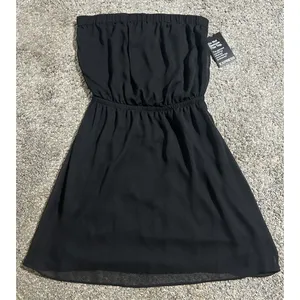 Express Strapless “little black dress” Optional Straps Size XS NEW Night Out Dance Party thumbnail 2