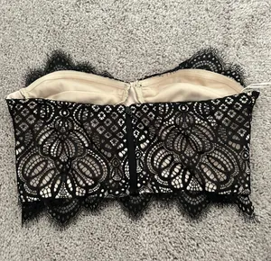 Super down Lace Crop Top thumbnail 3