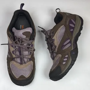 Merrell Women’s Azura Hiking Waterproof Shoe in Chocolate Brown S-466 Sz 7.5 thumbnail 1