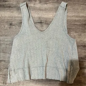 FREE PEOPLE WE THE FREE Harper Tank in Heather Gray thumbnail 4